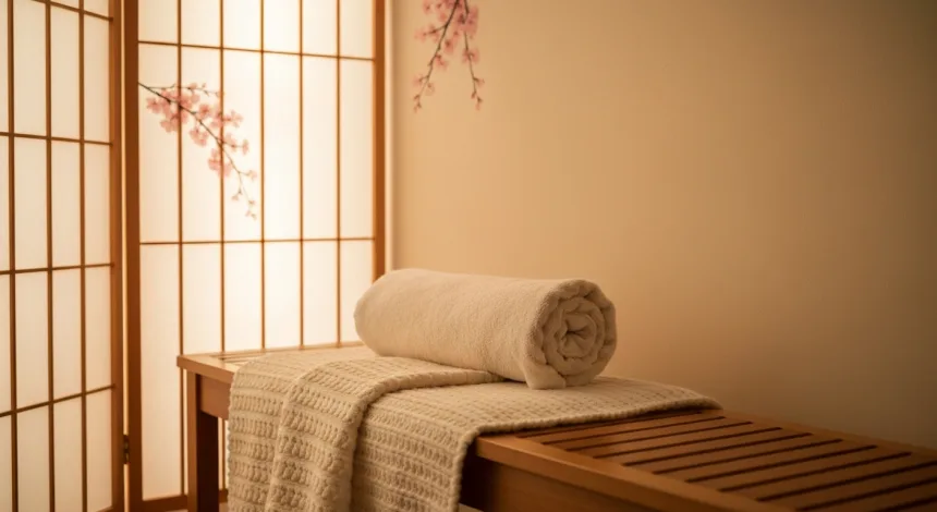 Geste doux sur le cuir chevelu pendant un soin head spa apaisant